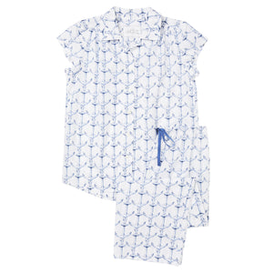 Capri Pajama Set - Anchor's Away Print