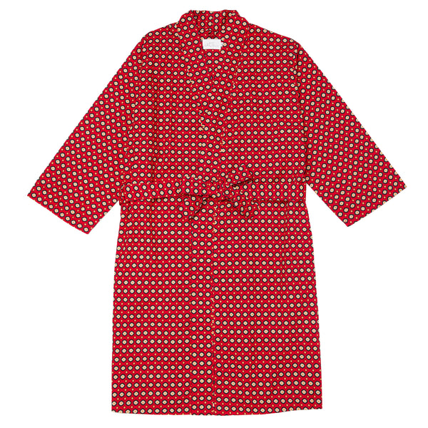 Long-Sleeve Pima Cotton Robe - Foulard