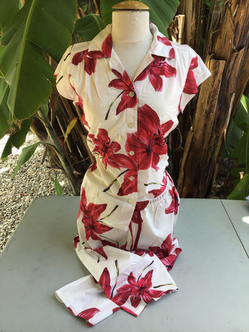 Capri Pajama Set - Marbella Floral Print