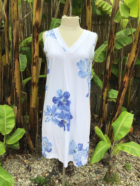 Cotton Knit Nightgown or Night Shirt - Bora Bora - Blue & Pink Styles
