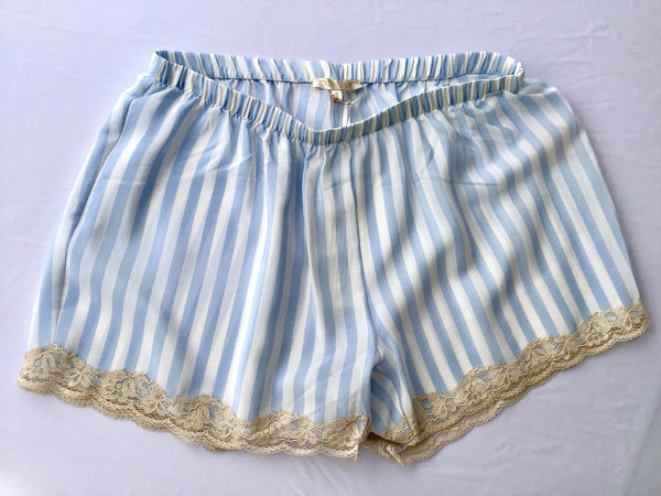 Light Blue Stripe with Gold Lace