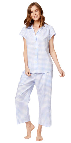 Capri Pajama Set - Dandelion Voile Print – Kiki Bean