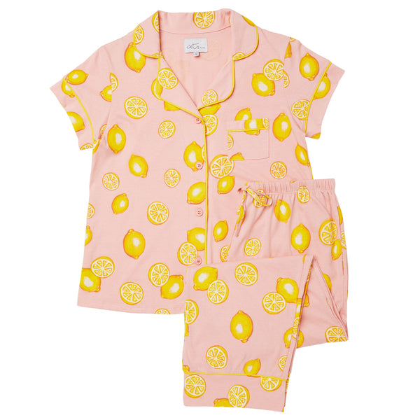 Capri Pajama Set - Pink Lemonade