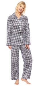 Classic Pajama Set - Dark Navy Gingham