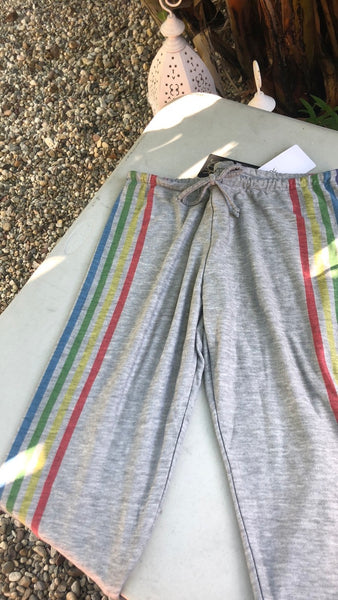 Rainbow Stripe Sweatshirt / Sweatpants