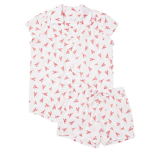 Pajama Short Set - Lobster