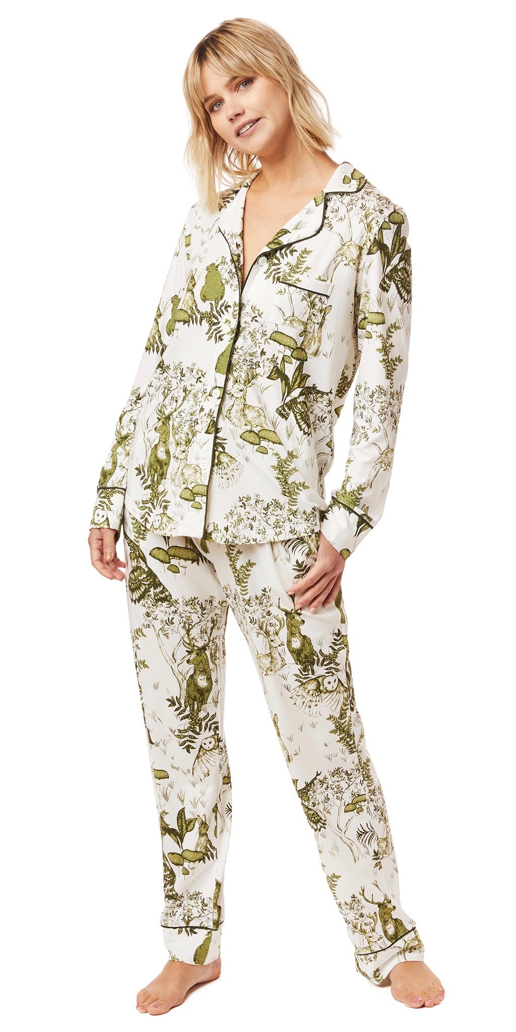 Pima Knit Classic PJ - Woodside Print