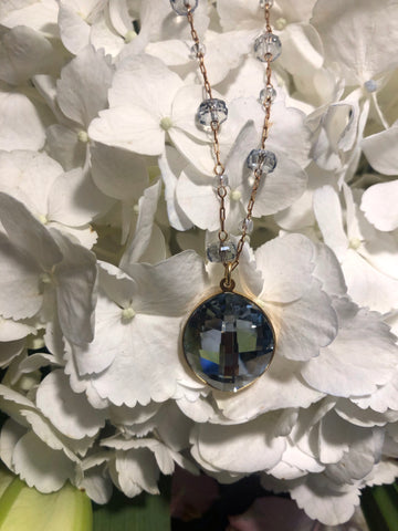 Sapphire Blue Drop Necklace
