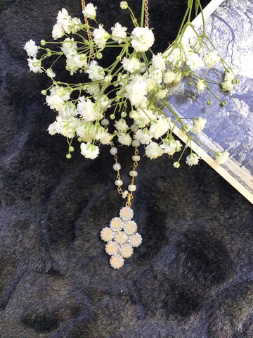 Diamond Swarovski Crystal Pendant Drop Necklace