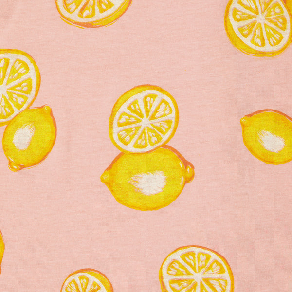 Pajama Short Set - Lemon Print