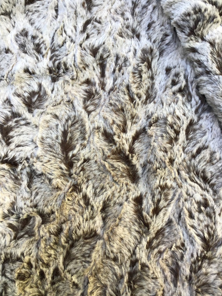 Faux Fur Brown Fox / Chocolate Sable Throw