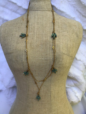 Pacific Opal Cluster Necklace
