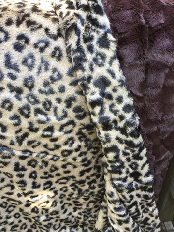 Faux Fur Cheetah & Chocolate Crush Throw