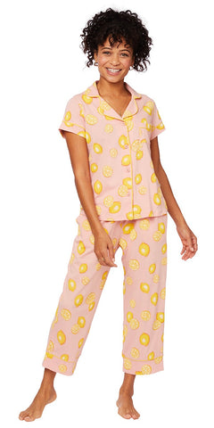 Capri Pajama Set - Pink Lemonade